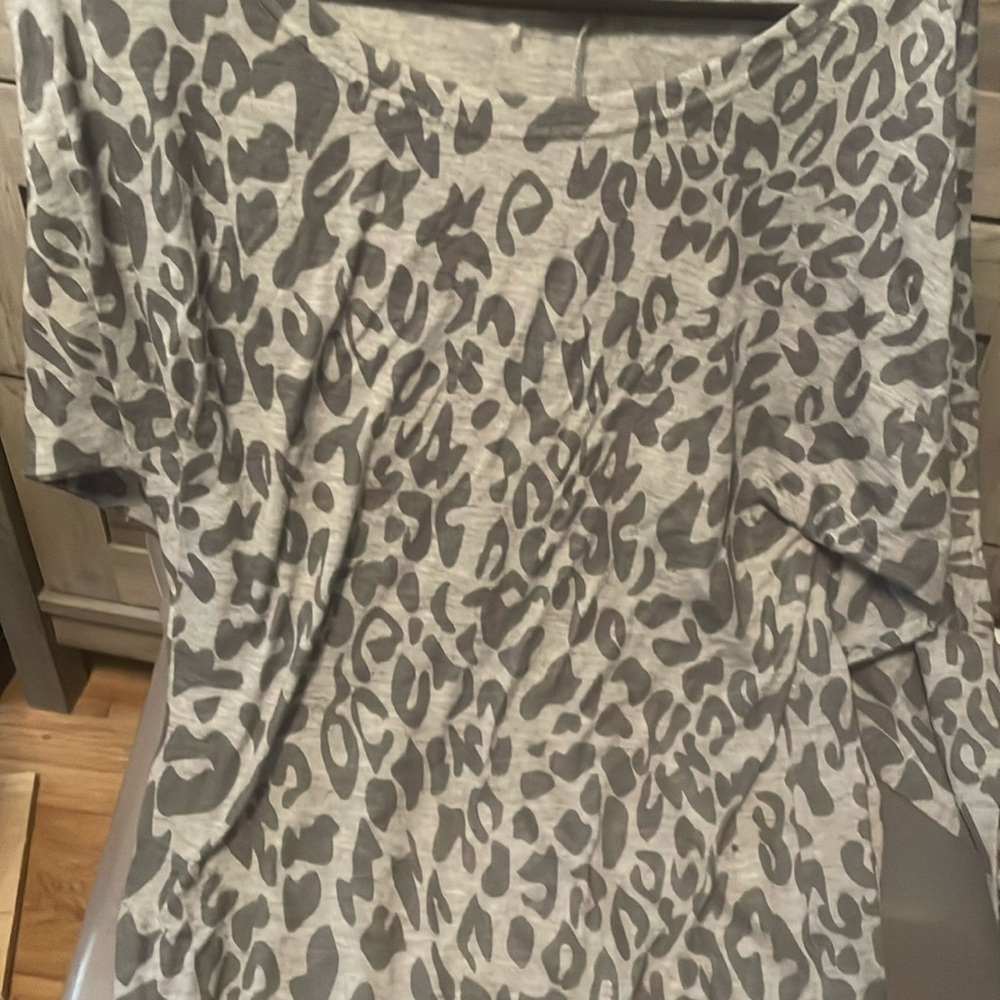 SHEIN long sleeve animal print shirt